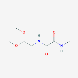 molecular formula C7H14N2O4 B1418700 N-(2,2-dimethoxyethyl)-N'-methylethanediamide CAS No. 58108-44-4