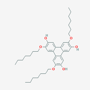 molecular formula C39H54O6 B14187077 3,7,10-Tris(heptyloxy)triphenylene-2,6,11-triol CAS No. 906663-85-2