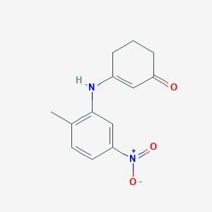 molecular formula C13H14N2O3 B1418716 3-[(2-Methyl-5-nitrophenyl)amino]cyclohex-2-en-1-one CAS No. 1217862-42-4