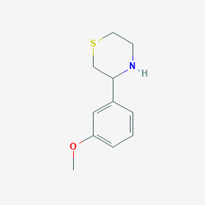 molecular formula C11H15NOS B1418717 3-(3-Methoxyphenyl)thiomorpholine CAS No. 914349-59-0