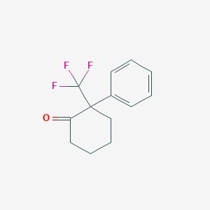 molecular formula C13H13F3O B141872 2-Phenyl-2-trifluoromethylcyclohexanone CAS No. 157364-44-8