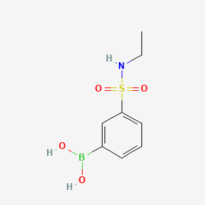 molecular formula C8H12BNO4S B1418720 Ethyl 3-boronobenzenesulfonamide CAS No. 871329-76-9