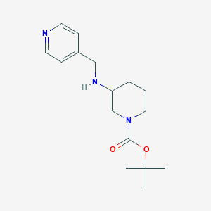 molecular formula C16H25N3O2 B1418721 1-Boc-3-N-(吡啶-4-基甲基)-氨基-哌啶 CAS No. 886364-97-2