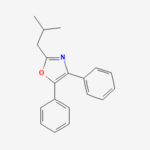molecular formula C19H19NO B14187225 2-(2-Methylpropyl)-4,5-diphenyl-1,3-oxazole CAS No. 872806-27-4