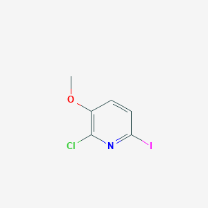 B1418725 2-Chloro-6-iodo-3-methoxypyridine CAS No. 1171918-91-4