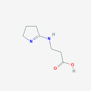 molecular formula C7H12N2O2 B1418726 N-(3,4-dihydro-2H-pyrrol-5-yl)-beta-alanine CAS No. 5249-19-4