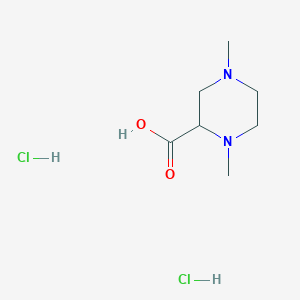 molecular formula C7H16Cl2N2O2 B1418727 1,4-Dimethylpiperazine-2-carboxylic acid dihydrochloride CAS No. 1174064-55-1