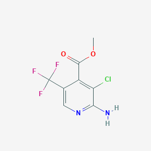molecular formula C8H6ClF3N2O2 B1418733 Methyl 2-amino-3-chloro-5-(trifluoromethyl)isonicotinate CAS No. 1171919-10-0