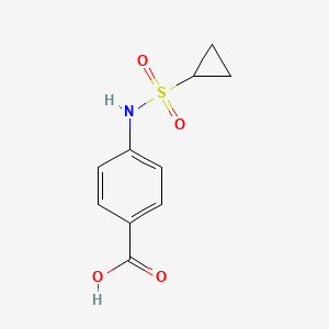 molecular formula C10H11NO4S B1418740 4-[(Cyclopropylsulfonyl)amino]benzoic acid CAS No. 1145780-12-6