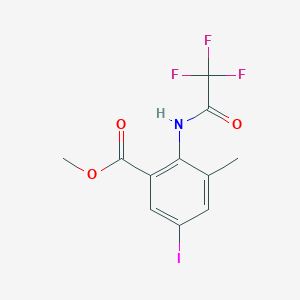 Methyl 5-iodo-3-methyl-2-[(2,2,2-trifluoroacetyl)-amino]benzenecarboxylate