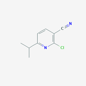 molecular formula C9H9ClN2 B1418742 2-氯-6-异丙基烟腈 CAS No. 108244-44-6