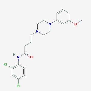 molecular formula C21H25Cl2N3O2 B14187440 N-(2,4-Dichlorophenyl)-4-[4-(3-methoxyphenyl)piperazin-1-yl]butanamide CAS No. 923024-52-6