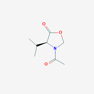 molecular formula C8H13NO3 B141875 (4S)-4-Isopropyl-3-acetyloxazolidine-5-one CAS No. 125679-71-2