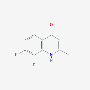 molecular formula C10H7F2NO B1418753 7,8-Difluoro-2-methylquinolin-4-ol CAS No. 288151-45-1