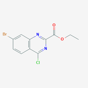 molecular formula C11H8BrClN2O2 B1418754 Ethyl 7-bromo-4-chloroquinazoline-2-carboxylate CAS No. 1189105-79-0
