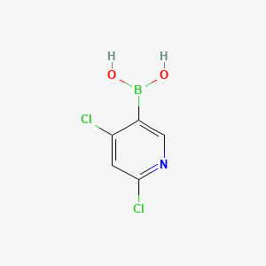 molecular formula C5H4BCl2NO2 B1418762 (4,6-二氯吡啶-3-基)硼酸 CAS No. 1070893-11-6