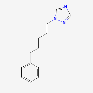molecular formula C13H17N3 B14187627 1-(5-Phenylpentyl)-1H-1,2,4-triazole CAS No. 919800-78-5