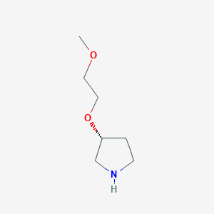 molecular formula C7H15NO2 B1418763 (R)-3-(2-甲氧基乙氧基)吡咯烷 CAS No. 942618-26-0