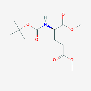 molecular formula C12H21NO6 B1418764 (R)-N-Boc-glutamic acid-1,5-dimethyl ester CAS No. 130622-05-8