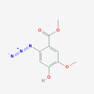 molecular formula C9H9N3O4 B14187705 Methyl 2-azido-4-hydroxy-5-methoxybenzoate CAS No. 900516-01-0