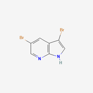 molecular formula C7H4Br2N2 B1418779 3,5-Dibromo-1H-pyrrolo[2,3-B]pyridine CAS No. 1086389-94-7