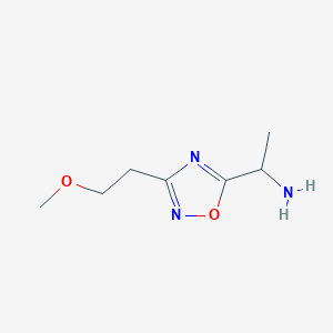 1-[3-(2-Methoxyethyl)-1,2,4-oxadiazol-5-yl]ethanamine