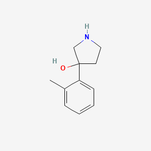 3-(2-Methylphenyl)pyrrolidin-3-ol
