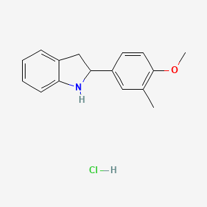 2-(4-Methoxy-3-methylphenyl)indoline hydrochloride