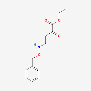 molecular formula C13H17NO4 B14187884 Ethyl 4-[(benzyloxy)amino]-2-oxobutanoate CAS No. 846601-63-6