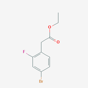 molecular formula C10H10BrFO2 B1418789 Ethyl 2-(4-bromo-2-fluorophenyl)acetate CAS No. 924312-09-4