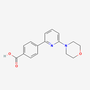 molecular formula C16H16N2O3 B14187960 4-[6-(Morpholin-4-yl)pyridin-2-yl]benzoic acid CAS No. 860495-87-0
