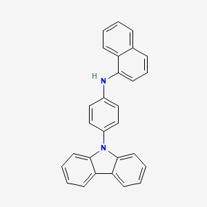 molecular formula C28H20N2 B14187975 N-[4-(9H-Carbazol-9-YL)phenyl]naphthalen-1-amine CAS No. 922507-37-7