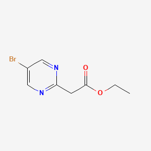 molecular formula C8H9BrN2O2 B1418799 2-(5-溴嘧啶-2-基)乙酸乙酯 CAS No. 1134327-91-5