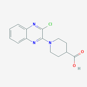 1-(3-Chloroquinoxalin-2-yl)piperidine-4-carboxylic acid