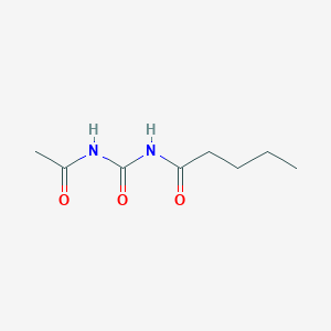 molecular formula C8H14N2O3 B14188061 N-(acetylcarbamoyl)pentanamide CAS No. 854643-08-6