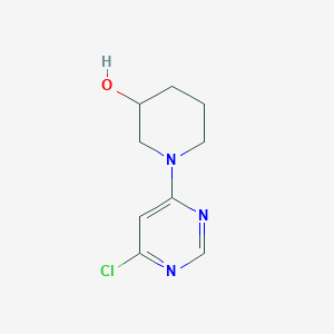 molecular formula C9H12ClN3O B1418811 1-(6-Chloropyrimidin-4-yl)piperidin-3-ol CAS No. 939986-73-9