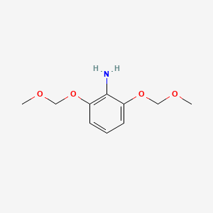 molecular formula C10H15NO4 B14188121 2,6-Bis(methoxymethoxy)aniline CAS No. 919286-16-1