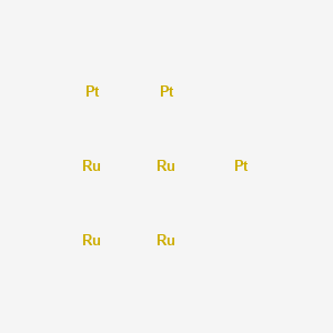 molecular formula Pt3Ru4 B14188185 Platinum--ruthenium (3/4) CAS No. 845639-53-4