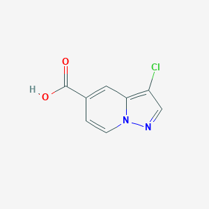 molecular formula C8H5ClN2O2 B1418819 3-Chloropyrazolo[1,5-a]pyridine-5-carboxylic acid CAS No. 876379-80-5