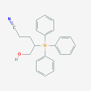 molecular formula C23H23NOSi B14188212 5-Hydroxy-4-(triphenylsilyl)pentanenitrile CAS No. 918422-62-5