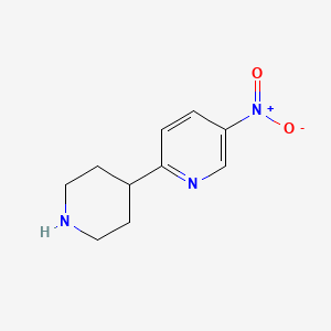 molecular formula C10H13N3O2 B1418823 4-(5-Nitropyridin-2-YL)piperidine CAS No. 885274-74-8