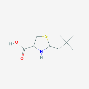 2-(2,2-Dimethylpropyl)-1,3-thiazolidine-4-carboxylic acid
