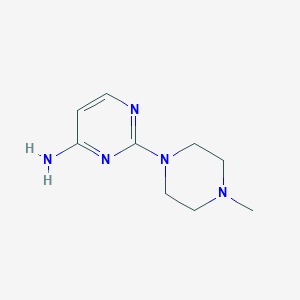 molecular formula C9H15N5 B1418839 2-(4-Methylpiperazin-1-yl)pyrimidin-4-amine CAS No. 57005-71-7