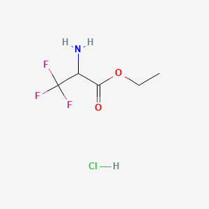 molecular formula C5H9ClF3NO2 B1418841 Ethyl 2-amino-3,3,3-trifluoropropanoate hydrochloride CAS No. 193140-71-5