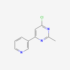 molecular formula C10H8ClN3 B1418846 4-Chloro-2-methyl-6-(pyridin-3-yl)pyrimidine CAS No. 1159817-95-4