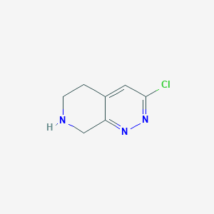 molecular formula C7H8ClN3 B1418851 3-Chloro-5,6,7,8-tetrahydropyrido[3,4-C]pyridazine CAS No. 1029721-23-0
