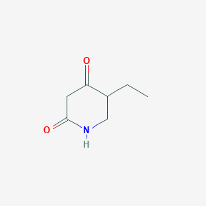 molecular formula C7H11NO2 B1418855 5-Ethylpiperidine-2,4-dione CAS No. 73290-32-1