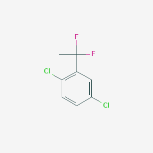 molecular formula C8H6Cl2F2 B1418858 1,4-Dichloro-2-(1,1-difluoroethyl)benzene CAS No. 1204295-96-4