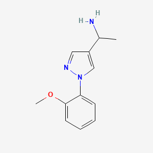 1-[1-(2-Methoxyphenyl)-1H-pyrazol-4-YL]ethanamine