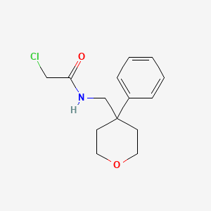 molecular formula C14H18ClNO2 B1418862 2-chloro-N-[(4-phenyloxan-4-yl)methyl]acetamide CAS No. 1210754-44-1